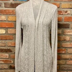 Belldini Metallic Gray Women's Cardigan